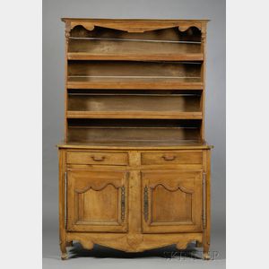 French Provincial Cherry Buffet a Deux Corps