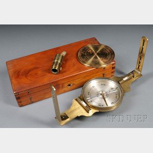 B. Pike & Sons Brass Surveyor's Compass