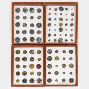 Button Collection in Four Frames