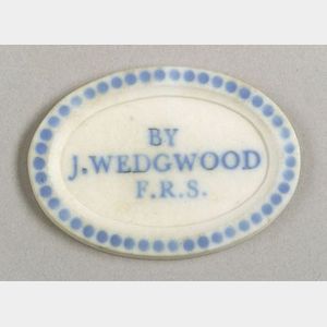 Wedgwood Solid White Jasper Pyrometer Medallion