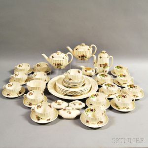 Approximately Fifty Pieces of Copeland Spode "Wicker Lane" Dinnerware. 