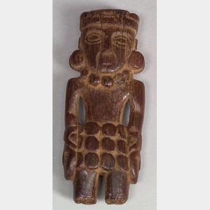 Pre-Columbian Carved Wood Finial