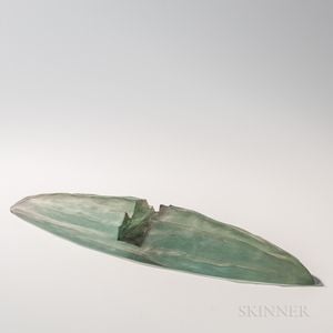 Naomi Shioya The Time, Cut Off Art Glass Sculpture