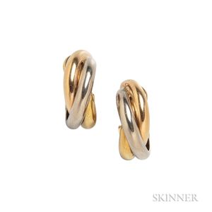 18kt Gold "Trinity" Earrings, Cartier