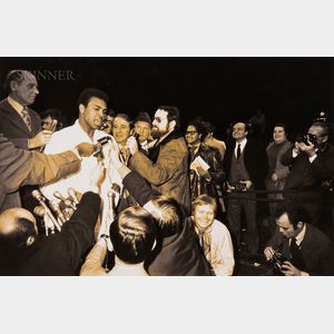 Garry Winogrand (American, 1928-1984) Muhammad Ali and Oscar Bonavena Press Conference, New York City