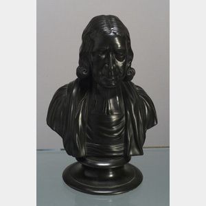 Wedgwood Black Basalt Bust of John Wesley