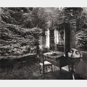 Jerry Uelsmann (American, b. 1934) Untitled (Kudzu Room with Face and Globe)