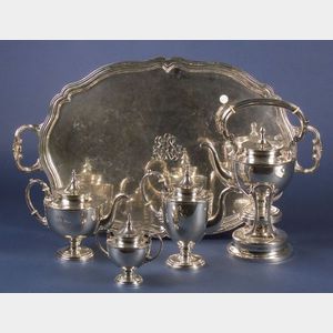 Five-Piece Mexican Sterling Tea and Coffee Service