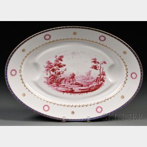 Ginori Porcelain Platter with Well