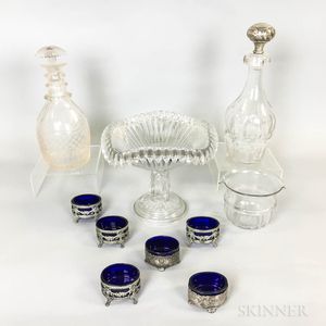 Ten Glass Tableware Items