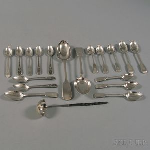 Group of Georgian Silver Spoons