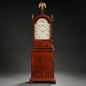 Luther Morgan Mahogany Shelf Clock