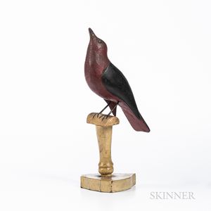 Carved and Painted Bird