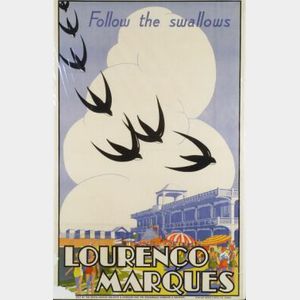(South) African School, 20th Century Follow the Swallows Lourenco Marques.