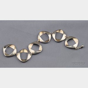 Abstract Design Sterling Silver Bracelet, Georg Jensen, Henning Koppel