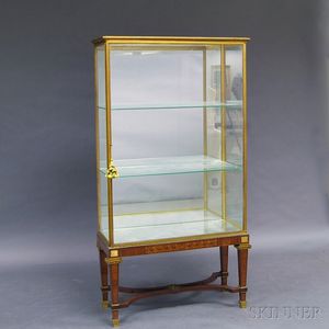 Ormolu-framed and Marquetry-inlaid Display Cabinet