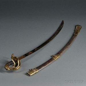 Eagle-pommel Sword with Scabbard