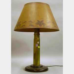 Brass Military Shell Case Table Lamp