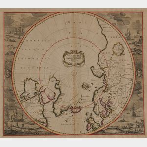 North Pole. Frederick de Wit (1610-1698) Poli Arctici, et Circumiacentium Terrarum Descriptio Novissima