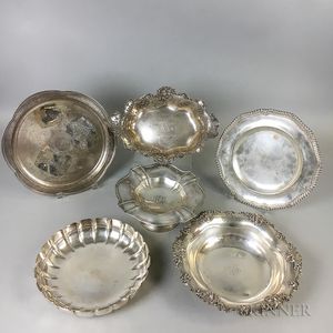 Six Pieces of Sterling Silver Hollowware