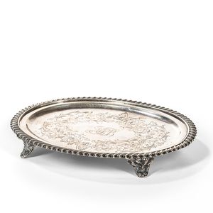 Crosby, Morse & Foss Sterling Silver Oval Salver