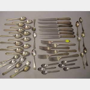 Approximately Forty-five Pieces of Sterling Silver Flatware