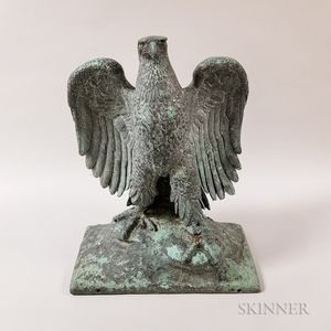 Frederick Ruckstuhl (American, 1853-1942) Bronze Sculpture of an Eagle