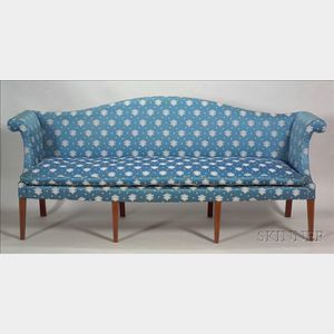 Rare Federal Mahogany Inlaid Sofa