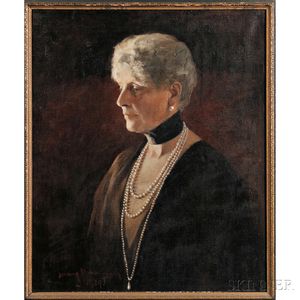 British School, 20th Century Portrait of Clara Maude Whitaker (1860-1929)