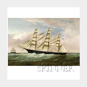 William Howard Yorke (Canadian/British, 1847-1921) The American Clipper Ship Raphael.