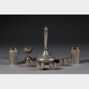 Eight Pieces of Anglo-Indian Silver