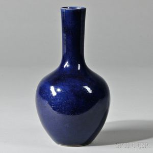 Cobalt Blue Glazed Vase