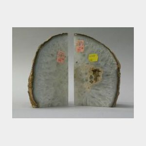 Pair of Geode Bookends.
