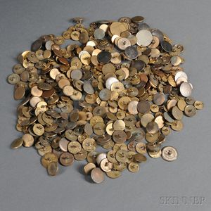 Group of Coin Buttons with Backmarks