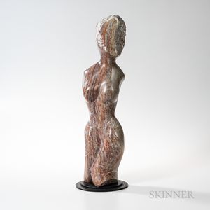 Dick Alden (American, Late 20th/21st Century) "Beautiful Mind" Stone Sculpture