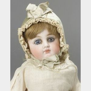 Early Closed Mouth Bisque Socket Head Doll