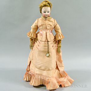 French Bisque Socket Head Doll
