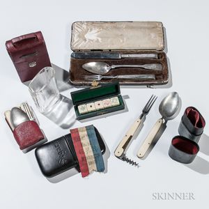 Group of Folding Utensils and Camp Objects