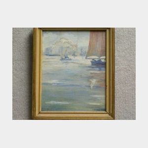 Framed Oil View of Constantinople