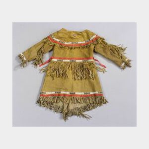 Southern Plains Beaded Hide Infant&#39;s Frock Coat