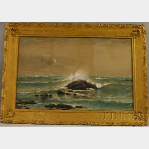 Edmund Darch Lewis (American, 1835-1910) Stormy Sea