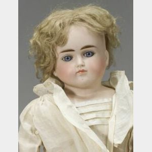 Closed Mouth Turned Bisque Shoulder Head Doll