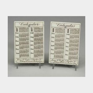 Fourteen Wedgwood Queen&#39;s Ware Calendar Tiles