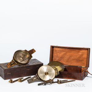 Two Edmund Draper Vernier Compasses