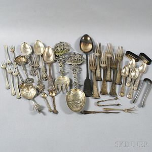 Group of Miscellaneous Mostly Sterling Silver Flatware
