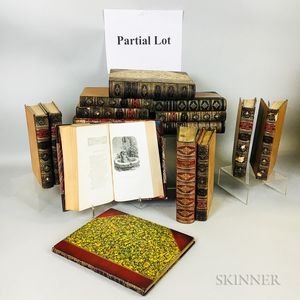 Extensive Group of Decorative Leather Bindings
