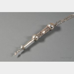 Silver and Silver Filigree Torah Pointer