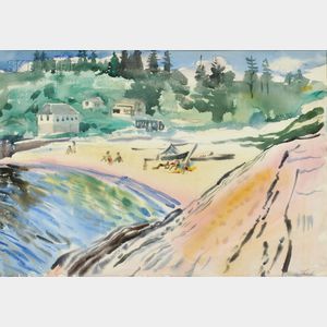 William Zorach (American, 1887-1966) Beach at Bay Point, Maine