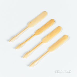 Four Eskimo Butter Knives