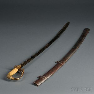 Horse-head-pommel Sword and Scabbard